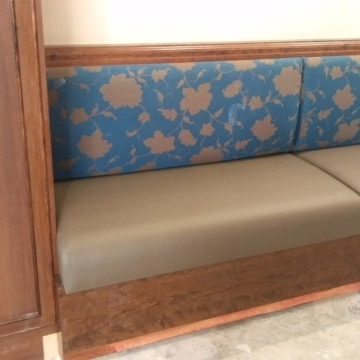 Banquette seating retirement community | J&J Interior Designs